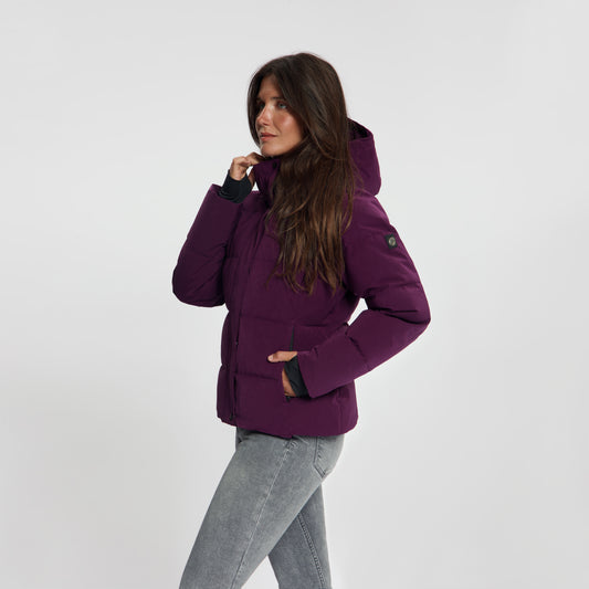 Agnes Women - Puffer Winter Jacket - Waterproof - Purple MV2