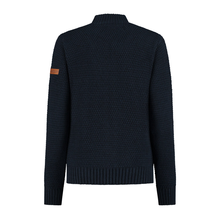 Kemi Women - Knitted Cardigan - Navy B