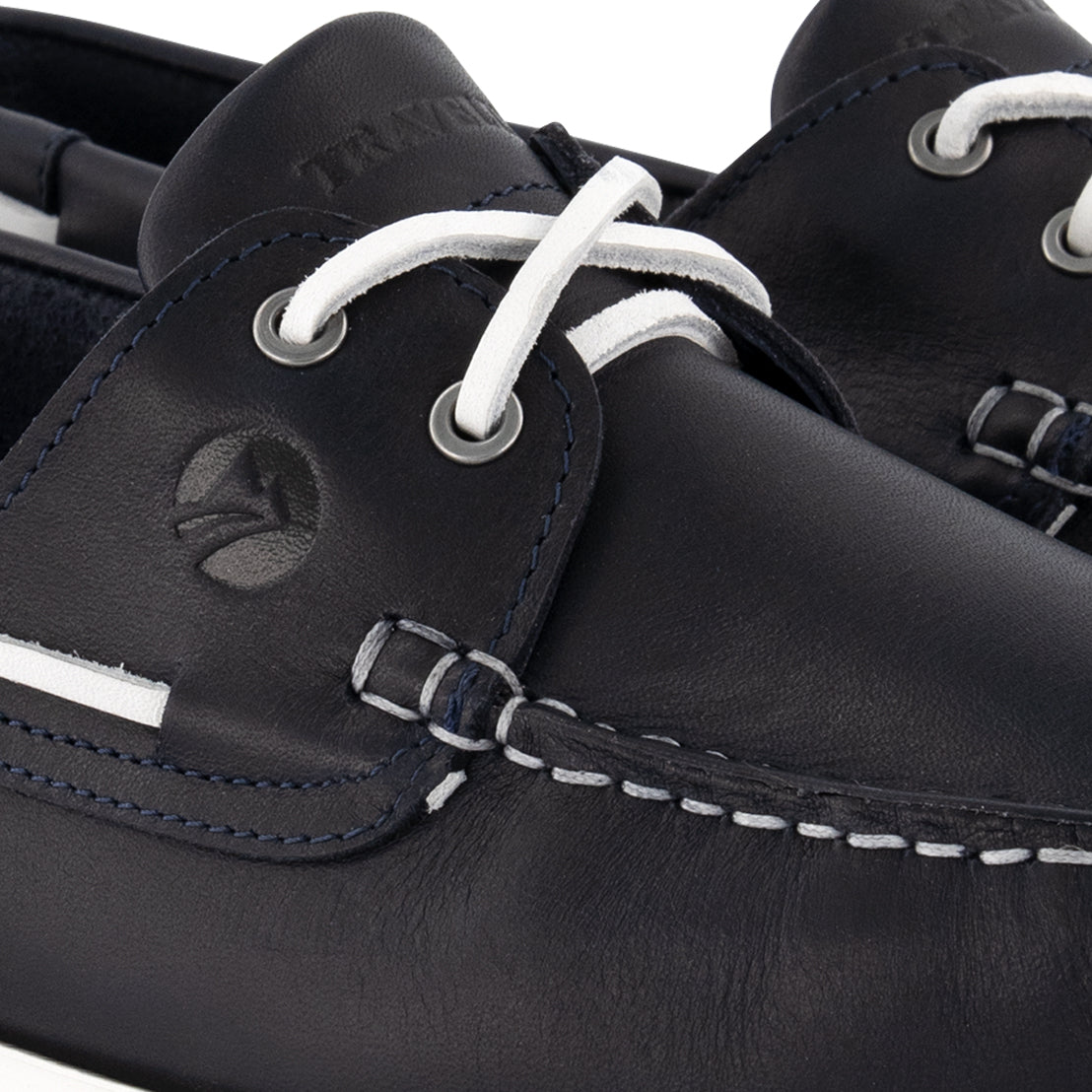 Eidfjord Men - Boat shoes - Leather - Navy DFW