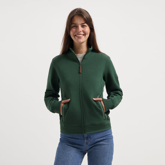 Olia Women - Outdoor Cardigan - Sweat - Dark green MV