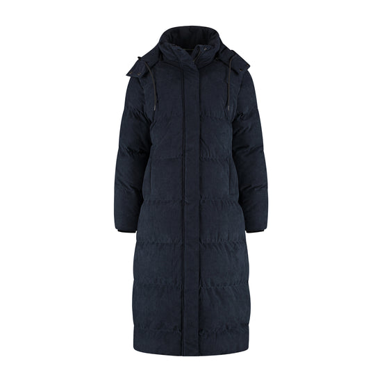 Unni Women - Puffer Winter Jacket - Corduroy - Navy F