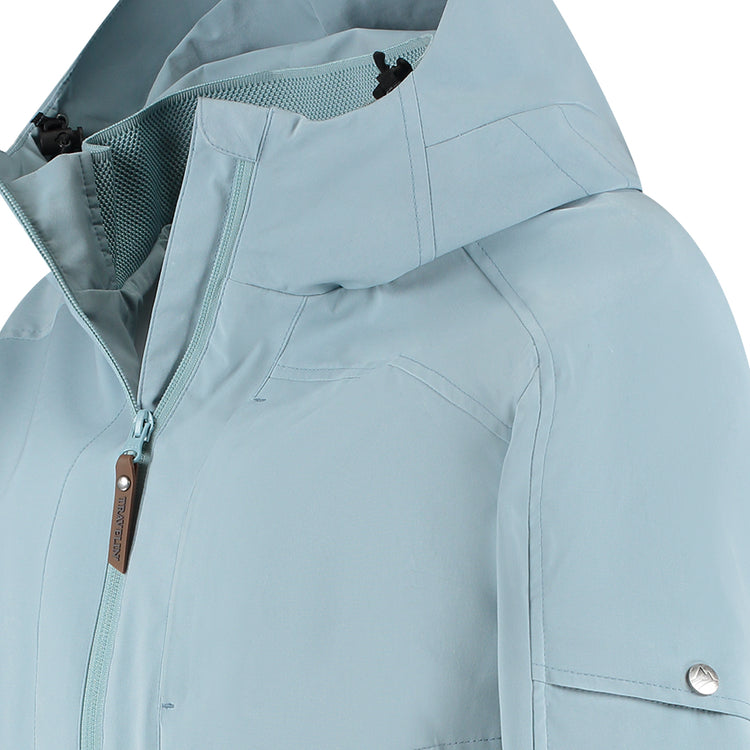 Katla Women - Hardshell jacket - Waterproof - Light blue DCB