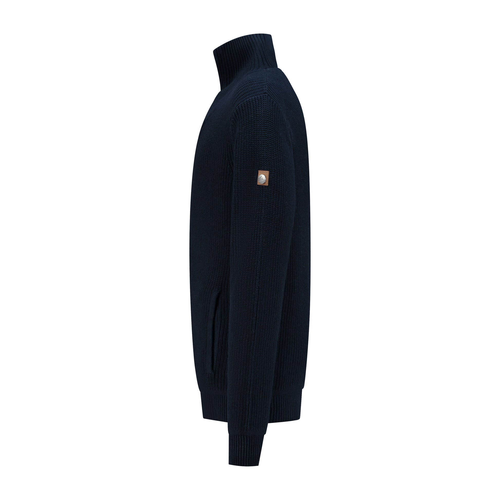 Snowdon Men - Cardigan - Cashmere blend - Navy L