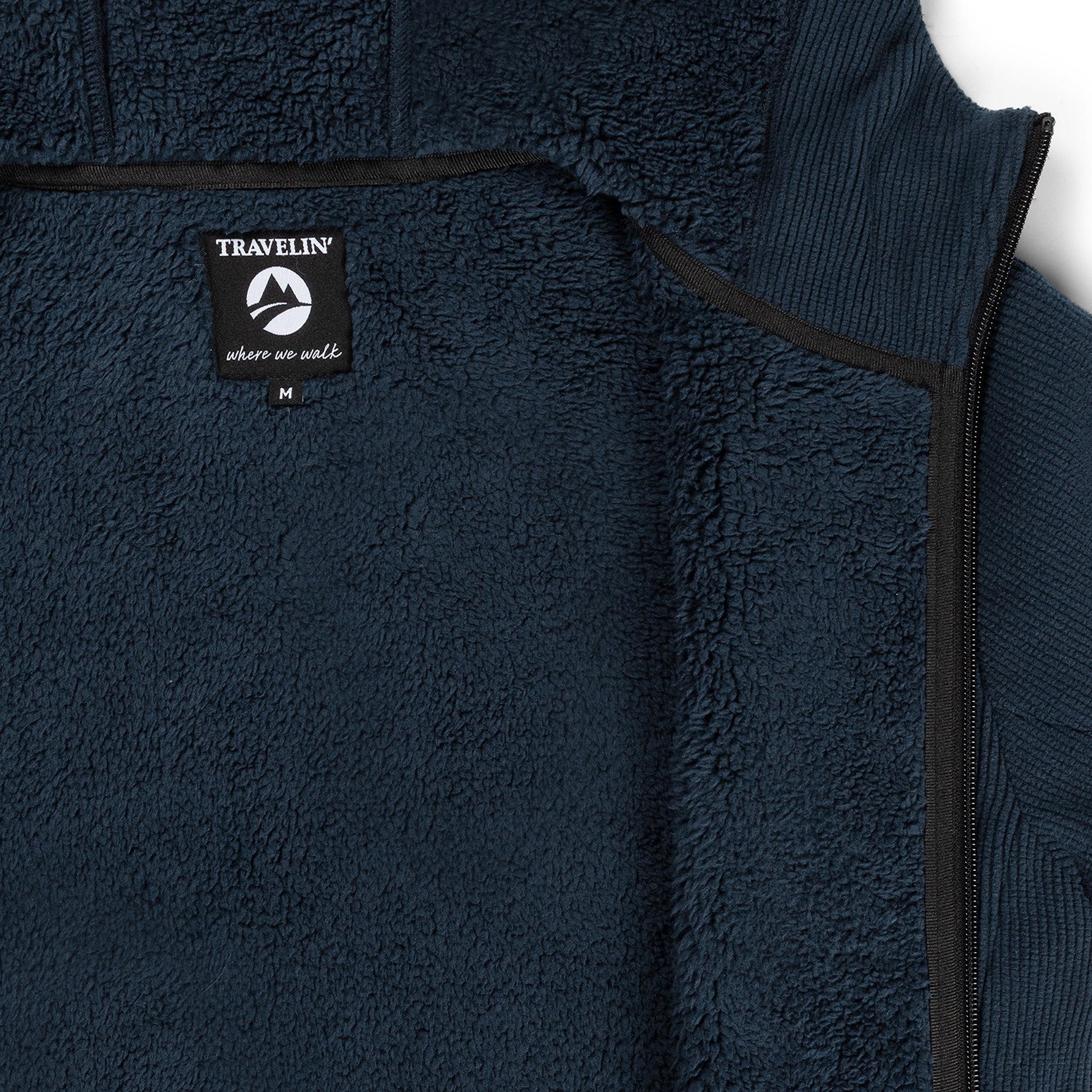 Kirsten Women - Hooded Cardigan - Fleece - Navy DCI