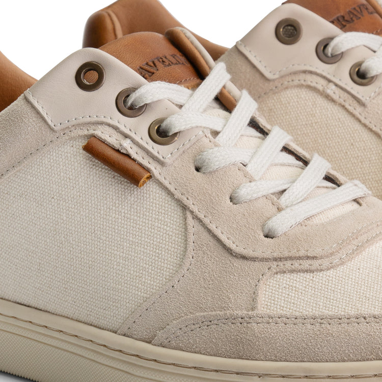 Bromley Men - Sneakers - Canvas and suede - White DFW