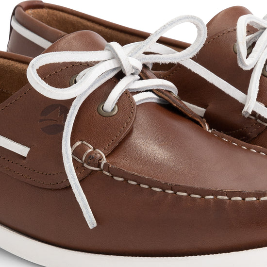 Exmouth Men - Boat shoes - Leather - Cognac DFW