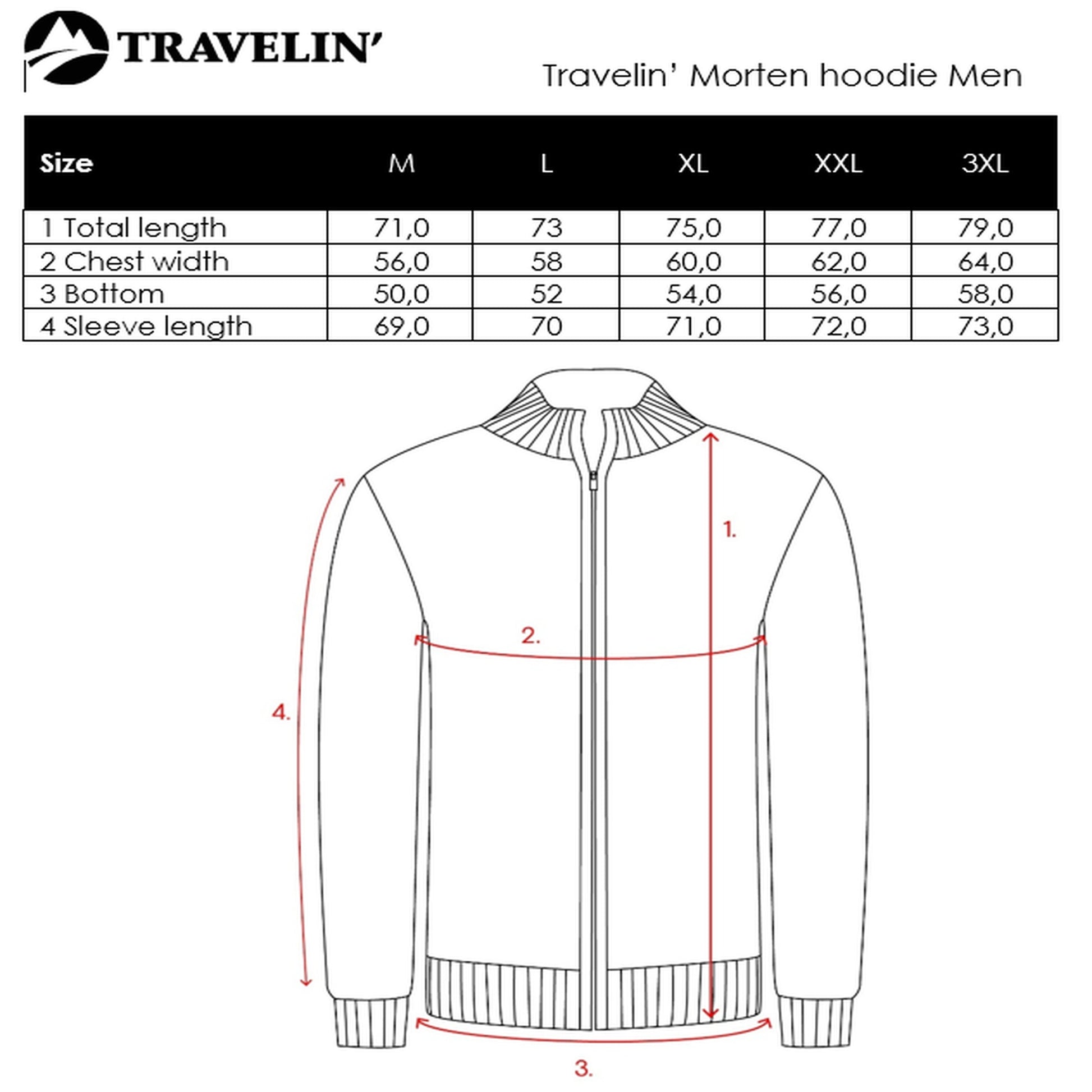 Morten Men - Outdoor sweater - Hoodie - Blue SC