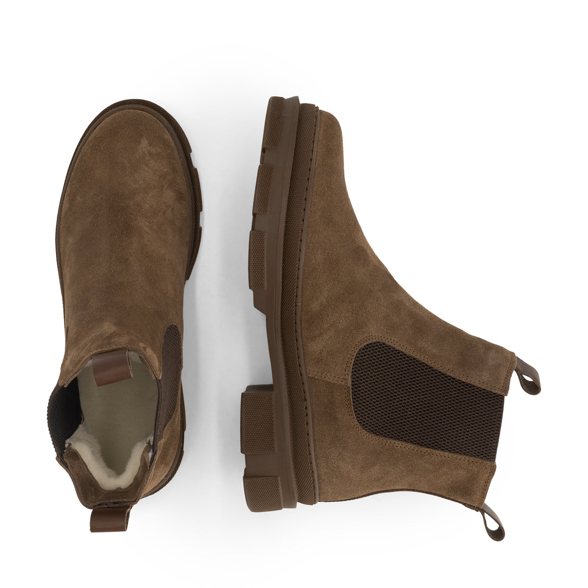 Travelin' Strilde Women - Chelsea boots - Wool-lined - Brown UPD