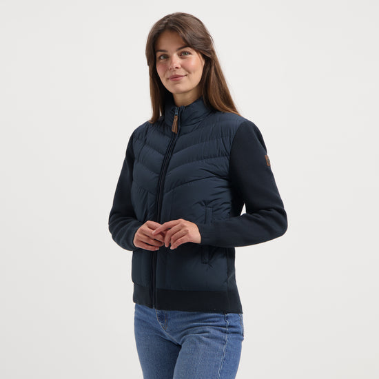 Dana Women - Outdoor cardigan - Padded - Navy MV