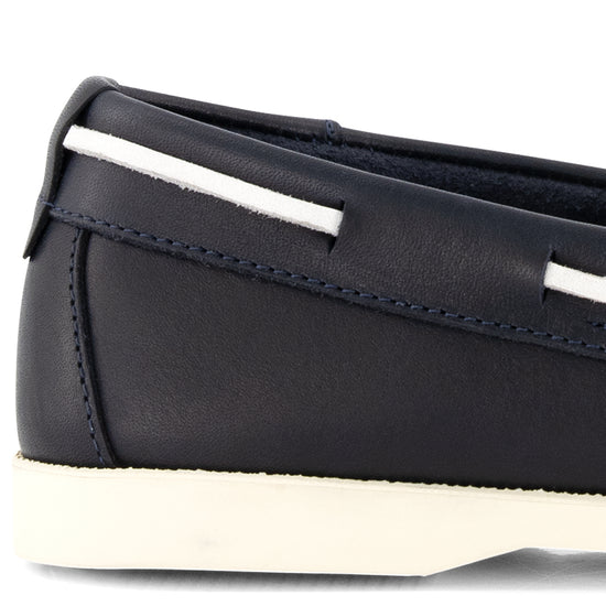 Ebeltoft Women - Boat shoes - Leather - Navy DFH