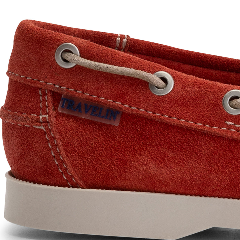 Penzance Women - Boat shoes - Suede - Red DFH