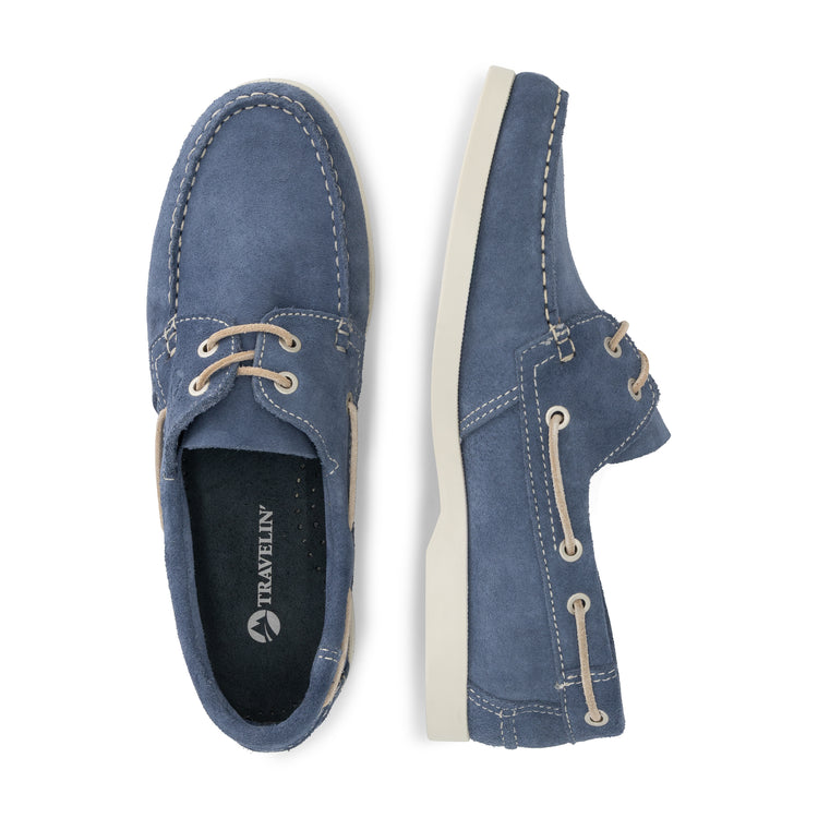 Krokvag Men - Boat shoes - Suede - Blue UPD
