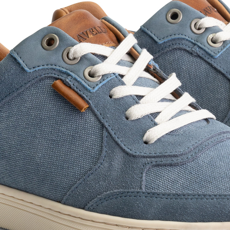 Bromley Men - Sneakers - Canvas and suede - Blue DFW