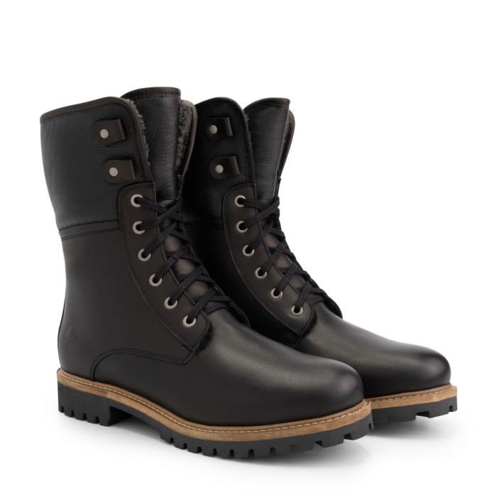 Holm - Wool-lined lace-up boots - Men