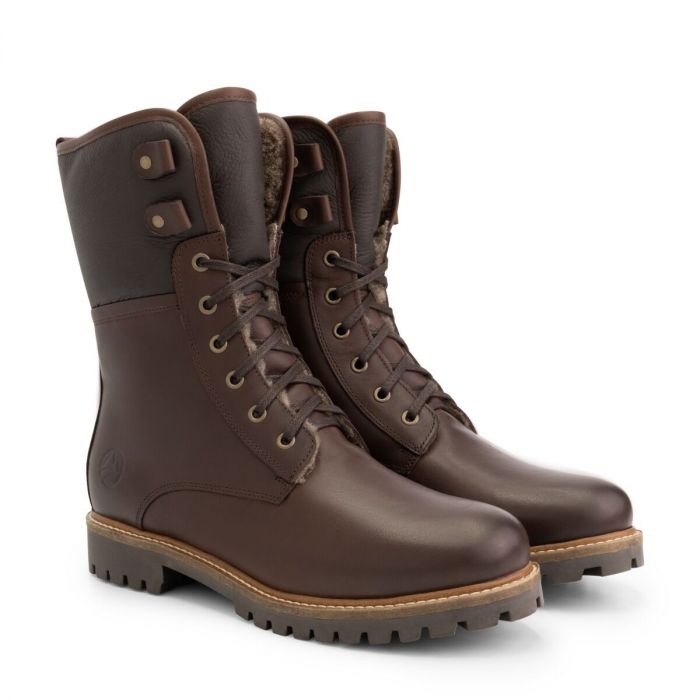 Holm - Wool-lined lace-up boots - Men