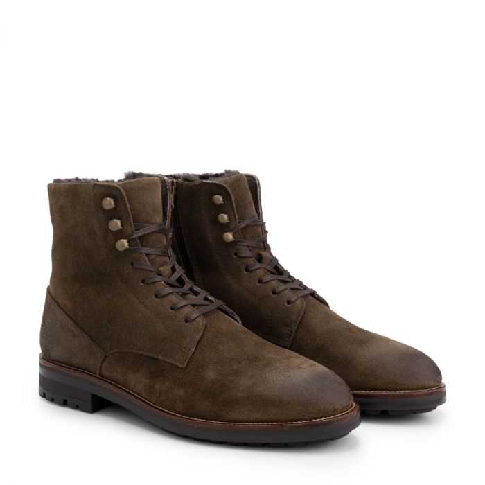 Hosio - Suede lace-up boots - Men