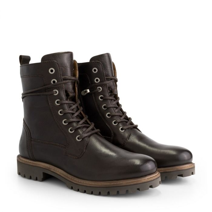 Kvosted - Leather lace-up boots - Men